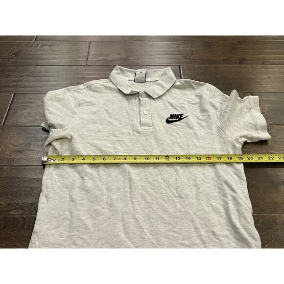 Nike Mens Sportswear Light Gray Polo Short Sleeve Shirt Size M Medium 909746-051 - Picture 8 of 9